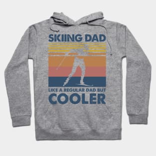 Skiing Dad Vintage Gift Father's Day Hoodie